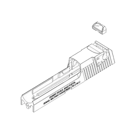 HFC Culasse Desert Eagle Vide ABS Silver GBB