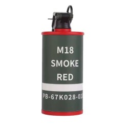 ACM Grenade Fumigène M18 Smoke Red ABS Factice