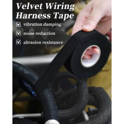 ACM Ruban isolant électrique résistant à la chaleur / Protection étanche Noir 9mmx10m