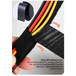 ACM Ruban isolant électrique résistant à la chaleur / Protection étanche Noir 9mmx10m