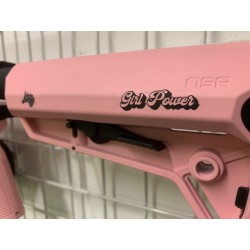 GS2.0 Custom Lancer Kitty Tactical M4 LT-44 Stalker NSR M-Lok 8"Pink/Black 120BBs -1J