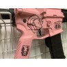 GS2.0 Custom Lancer Kitty Tactical M4 LT-44 Stalker NSR M-Lok 8"Pink/Black 120BBs -1J