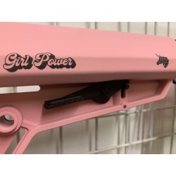 GS2.0 Custom Lancer Kitty Tactical M4 LT-44 Stalker NSR M-Lok 8"Pink/Black 120BBs 1.3J