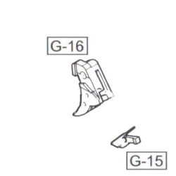 WE Trigger Glock 17/18/19 Bk ABS Part-G14/15/16