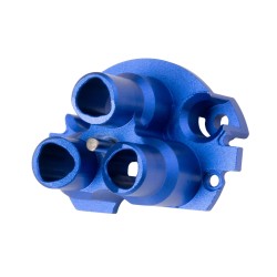 C&C Tac TM SAIGA 12 GBBR Enhanced Nozzle Feeding Front Lip CNC Aluminum Blue