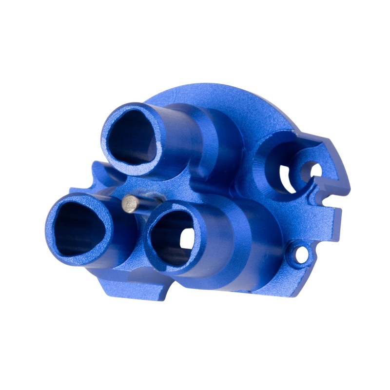 C&C Tac TM SAIGA 12 GBBR Enhanced Nozzle Feeding Front Lip CNC Aluminum Blue