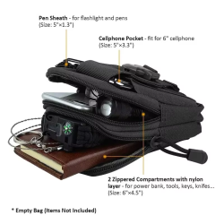 ACM Poche Multi-Usage Noir 17.5x12cm