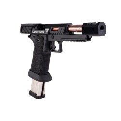 Army Armament R601 TTI Alpha JW3 Combat Master CNC Slide Stippling Grip Noir Gaz 50BBs 1J