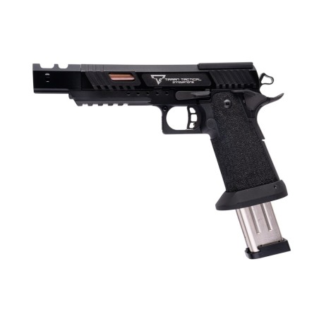 Army Armament R601 TTI Alpha JW3 Combat Master CNC Slide Stippling Grip Noir Gaz 50BBs 1J