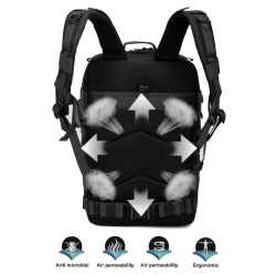 ACM Sac à Dos Molle 50L Noir 50x30x30cm