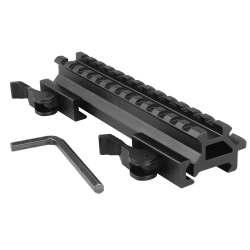 ACM Réhausse de Rail Picatinny QD 45° 13 Slot 14cm Métal Noir