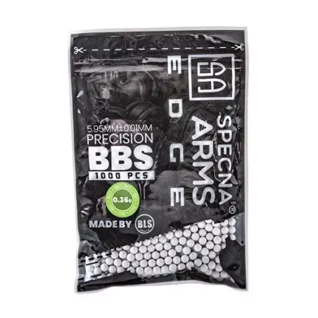 Specna Arms EDGE / BLS Billes BIO 0.36g X1000 White