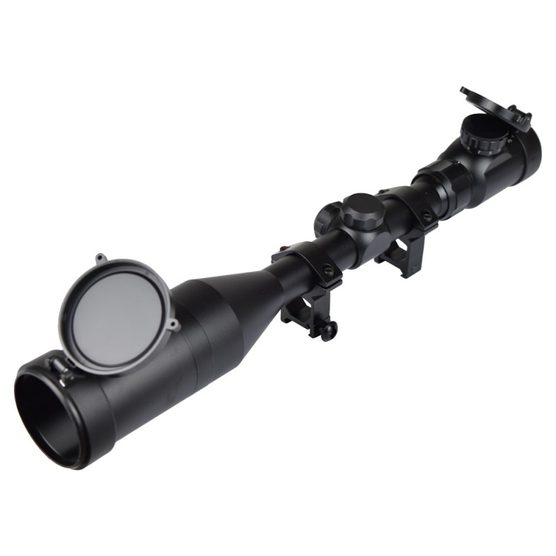 Snow Wolf Lunette 3-9X50mm E Black Rét:Rouge