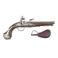 HFC Pistolet Flintlock "GEORGE WASHINGTON" Gaz Silver 22BBs 1J