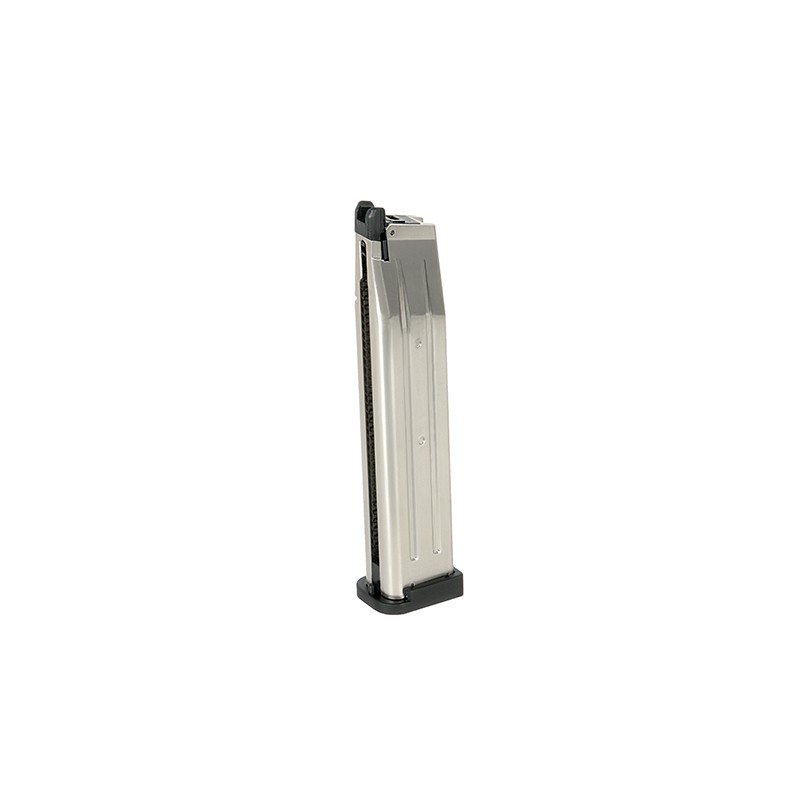 Army Armament Chargeur Long Hi-Capa Taran R501/R603/R604 Combat Master Silver Gaz 44BBs