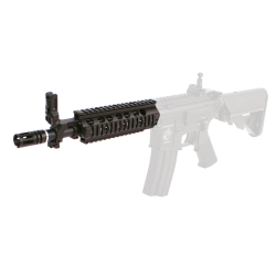 Arrow Dynamic Garde Main Ris 7", Canon Externe, Mire & Cache Flamme Métal Bk