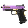 Lancer Tactical Hi-Capa 4.3 Stryk GBB Gaz Purple/Gold 23BBs 1J