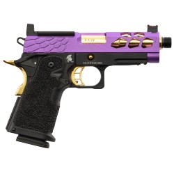 Lancer Tactical Hi-Capa 4.3 Stryk GBB Gaz Purple/Gold 23BBs 1J