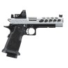 Lancer Tactical Hi-Capa 5.1 Stryk + RMR GBB Gaz Silver/Black 28BBs 1J