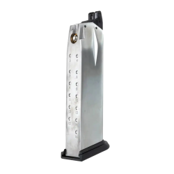 Springfield Armory / WE Chargeur XDM 4.5" Gaz 25BBs Silver 6mm