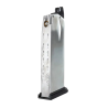 Springfield Armory / WE Chargeur XDM 4.5" Gaz 25BBs Silver 6mm
