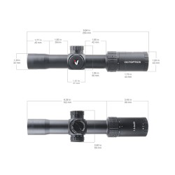 Victoptics Lunette LPVO scope S4 1,5-6x28 Black