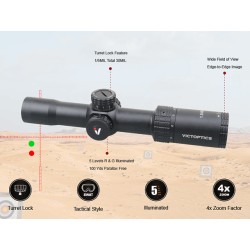 Victoptics Lunette LPVO scope S4 1,5-6x28 Black