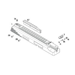KWA / KSC Upper B&T MP9 SMG Gaz Black Part-1