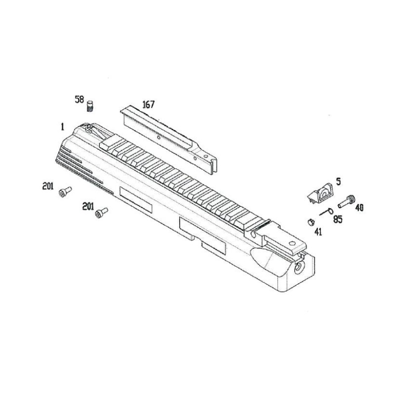 KWA / KSC Upper B&T MP9 SMG Gaz Black Part-1