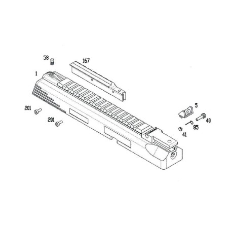 KWA / KSC Upper B&T MP9 SMG Gaz Black Part-1