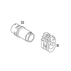 KWA / KSC Barrel Guide & Guard MP9 Black Part-33/15 (Reconditionné)