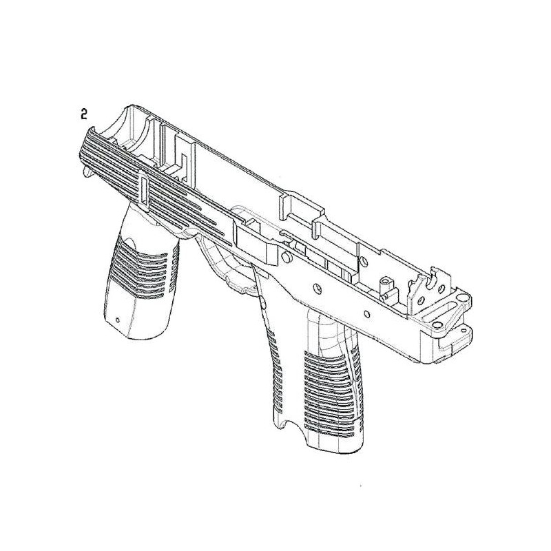 KWA / KSC Lower Receiver OD MP9 A1 Part-2 (Reconditionné)