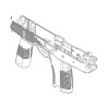KWA / KSC Lower Receiver OD MP9 A1 Part-2 (Reconditionné)