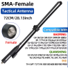 Baofeng Antenne 720mm SMA-Female Dual Band VHF/UHF 144/430Mhz UV-13