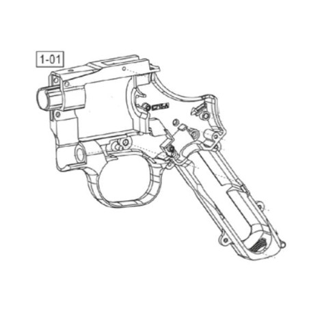 ASG Dan Wesson 715 Corps / Body Silver Part:1-01