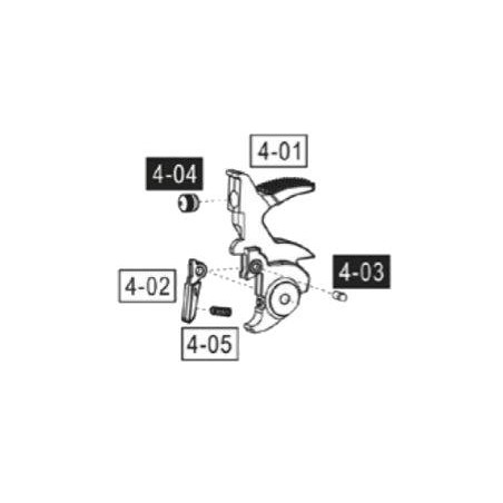 ASG Dan Wesson 715 Set Chien Silver Part:4-01