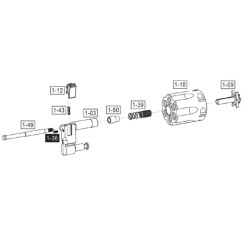 ASG Dan Wesson 715 Set Barillet Silver Part:1-A