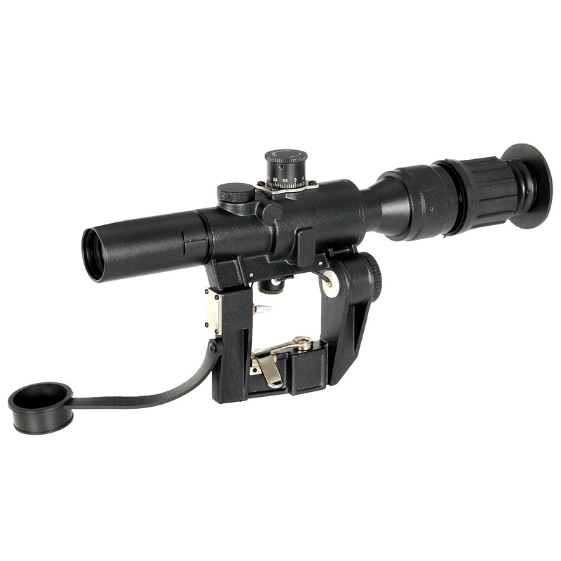 S&T Lunette Dragunov SVD/SVU 4X24mm PSO-1 Rét:Rouge