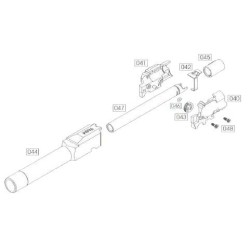 WE Canons, Bloc Hop-Up M&P 3.8 Black GBB Part-040à048