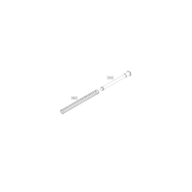 WE Guide Ressort + Ressort M&P 3.8 GBB Part-063/058