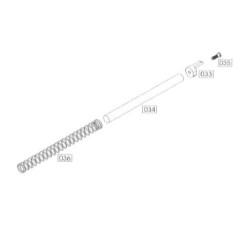 WE Spring Guide Recoil & Spring M9/M92 GBB Part-033 à 036