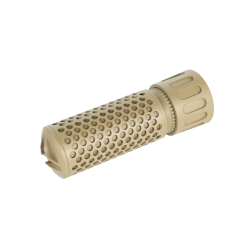 5KU Silencieux Acier QD KAC CQB Tan 125mm + Cache Flamme 14mm-