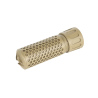 5KU Silencieux Acier QD KAC CQB Tan 125mm + Cache Flamme 14mm-