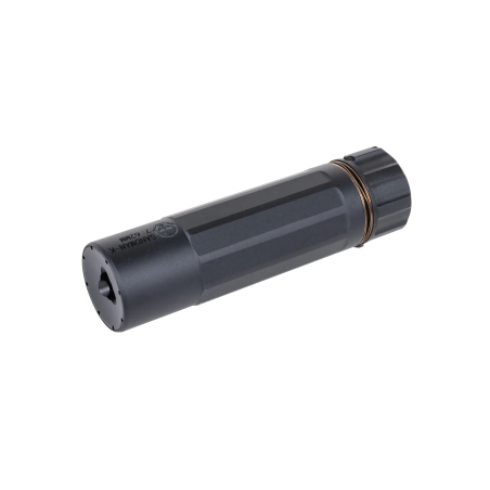5KU Silencieux Acier QD DA SMK Noir 145mm + Cache Flamme 14mm-