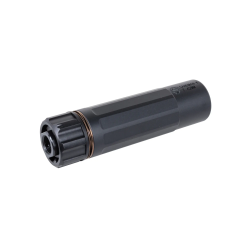 5KU Silencieux Acier QD DA SMK Noir 145mm + Cache Flamme 14mm-