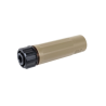 5KU Silencieux Acier QD DA SMK Tan 145mm + Cache Flamme 14mm-