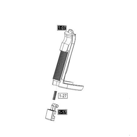 ASG Cache Grip STI DutyOne GNB ABS Noir Part:1-07/ 1-17/ 1-27