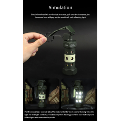 ACM Jouet Grenade Led Flashbang lumineuse M84 ABS