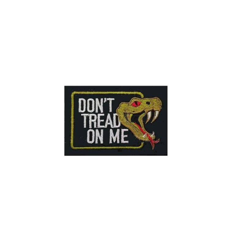 ACM Patch Brodé Don't Thred On Me Noir/Blanc/Vert 80x55mm