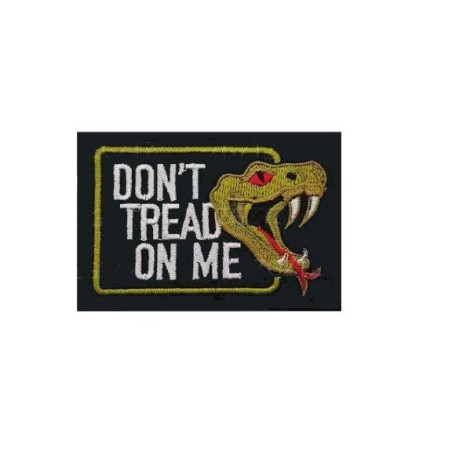 ACM Patch Brodé Don't Thred On Me Noir/Blanc/Vert 80x55mm